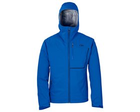 Eric Melson reviews the Outdoor Research Axiom Jacket, Blister Gear Review.
