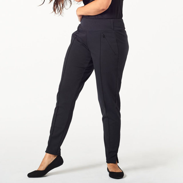 Women's High-rise Slim Fit Effortless Pintuck Ankle Pants - A New Day™  Off-white 4 : Target