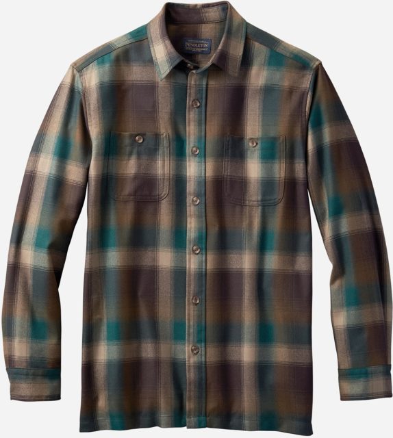 Chamois Shirt Mens Flannel Thick Rugged Work Stretch Button Pocket True Fit