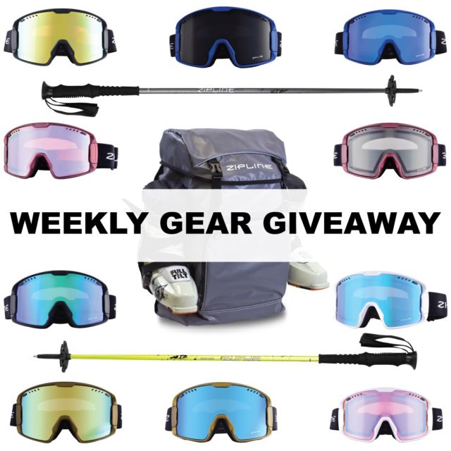 win Zipline goggles, poles, & a backpack; Blister Gear Giveaway