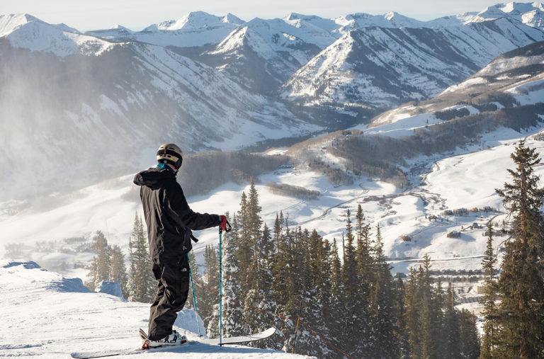 Jonathan Ellsworth overlooking Crested Butte, CO