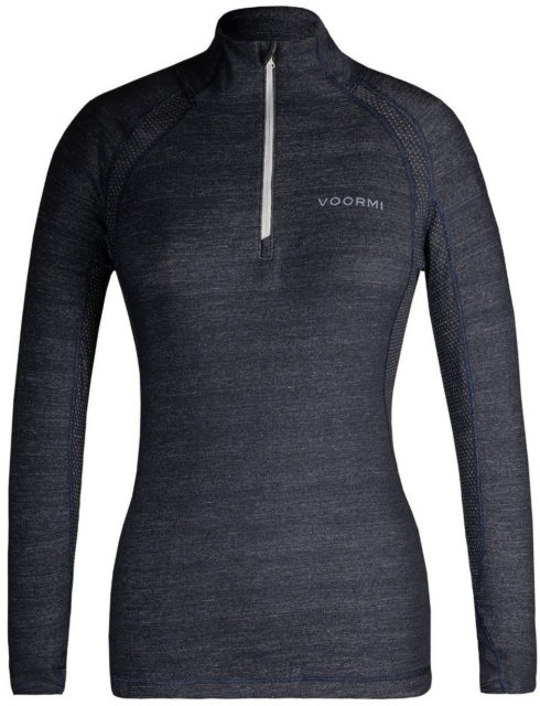 Maddie Hart reviews the Voormi 1/4 Zip Baselayer Top, Solstice Skirt, Rive Run Hoodie, and Short Sleeve Merino Tech Tee for Blister