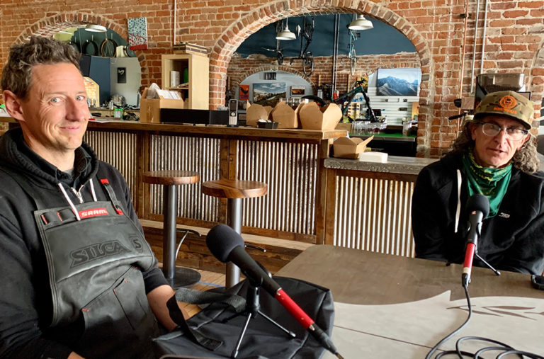 Simon Stewart & Joe Parkin of Buena Vista Bike Company discuss on Blister's Bikes & Big Ideas podcast what it's like running a bike shop, mountain biking and COVID-19, & more