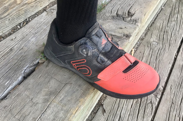 Dylan Wood reviews the Five Ten Kestrel Pro Boa clipless mountain bike shoe for Blister in Gunnison & Crested Butte, Colorado