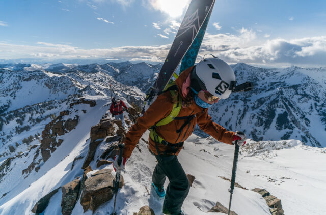 Mali Noyes and Lani Bruntz go on the Blister Podcast to discuss their winter attempt of the WURL. (photo by Adam Clark)