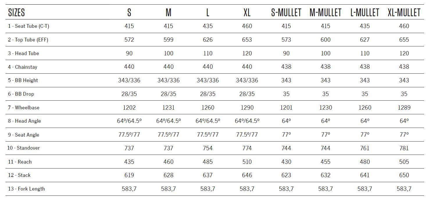 Orbea rallon size chart new arrivals