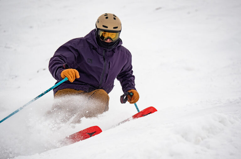 Jonathan Ellsworth in the Flylow Dante Jacket, Mt. Crested Butte, Colorado