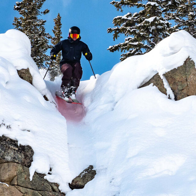 Sam Shaheen in the Houdini Rollercoaster Jacket & Pants (Mt. Crested Butte, CO)