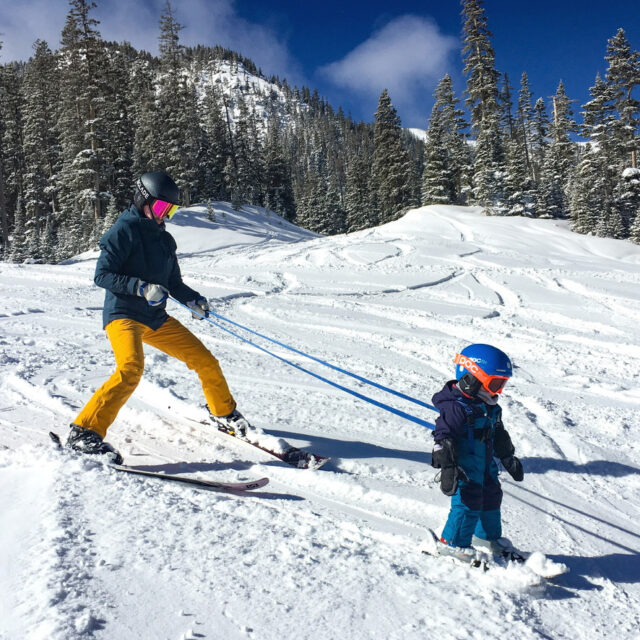 Kristin Sinnott in the Strafe Belle Pant and Castle Jacket (Taos Ski Valley, NM)