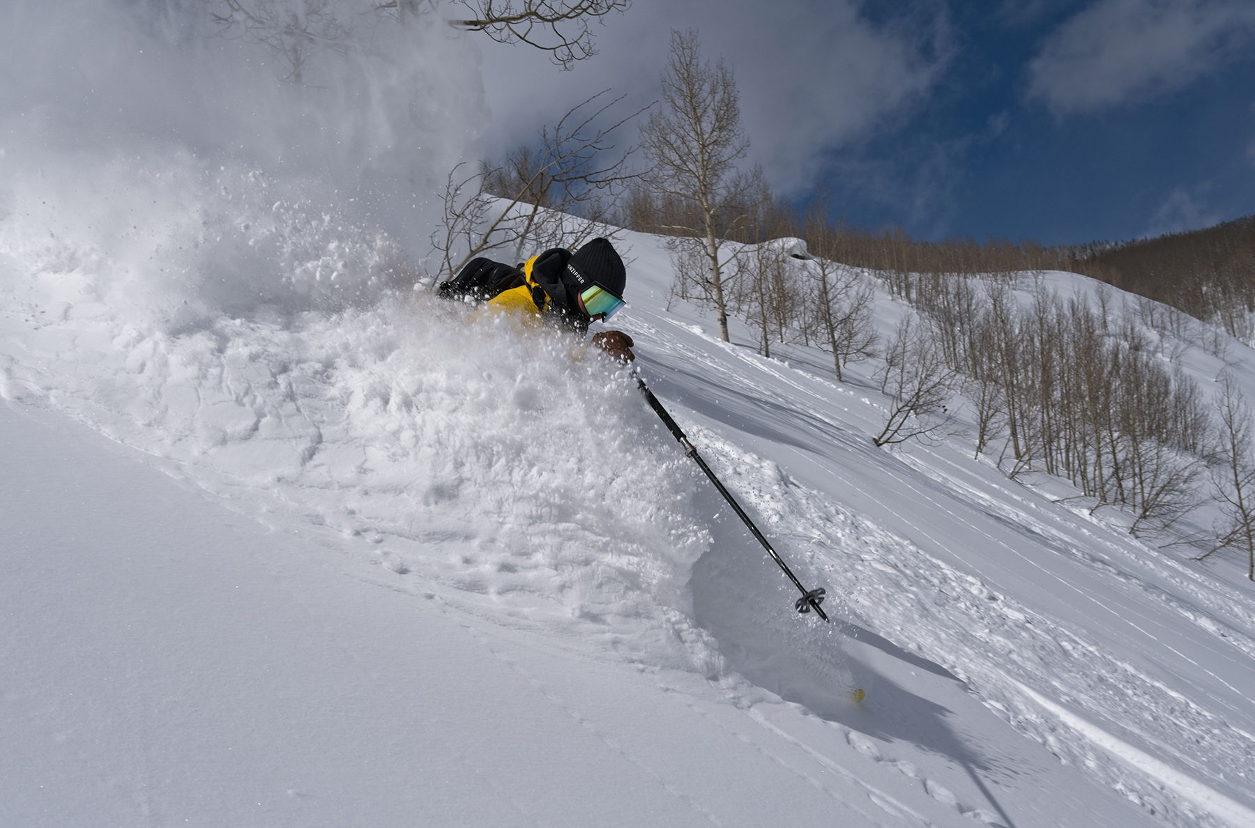 WNDR Alpine's Matt Sterbenz enjoying deep conditions in the Crested Butte backcountry.