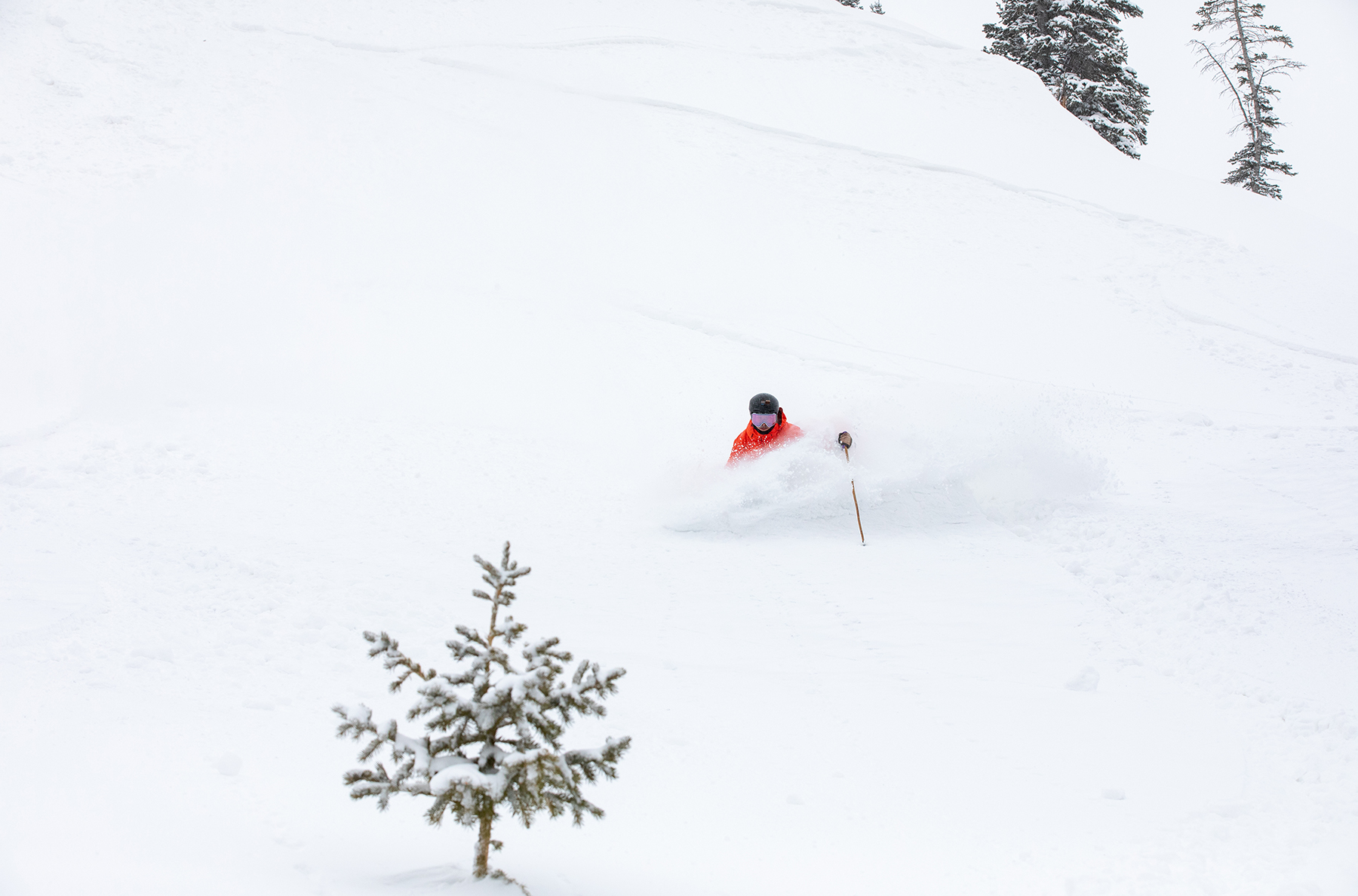 Dylan Wood finding some very nice turns on Tuesday morning