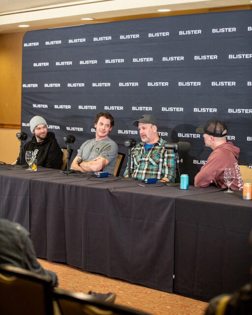 Our Ski Design panel: Tom Pietrowski, K2 boots product manager; Christoph Lentz, Fischer boots product manager; and Greg Klein, product development & owner of Willi’s Ski Shops