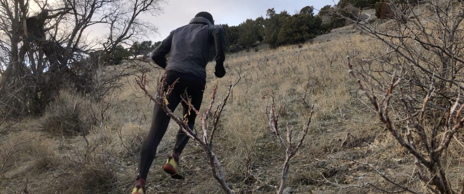 Gordon Gianniny in the La Sportiva Akasha II