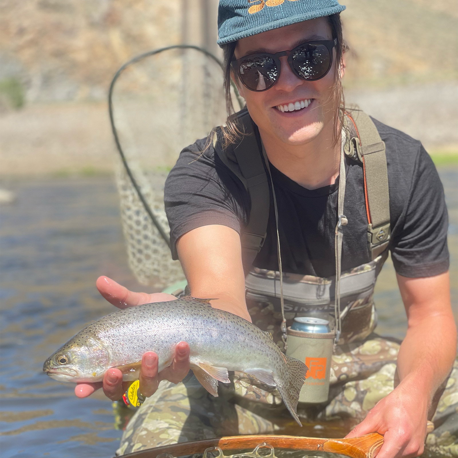 Luke Koppa wearing the Glade Apres Sunglasses