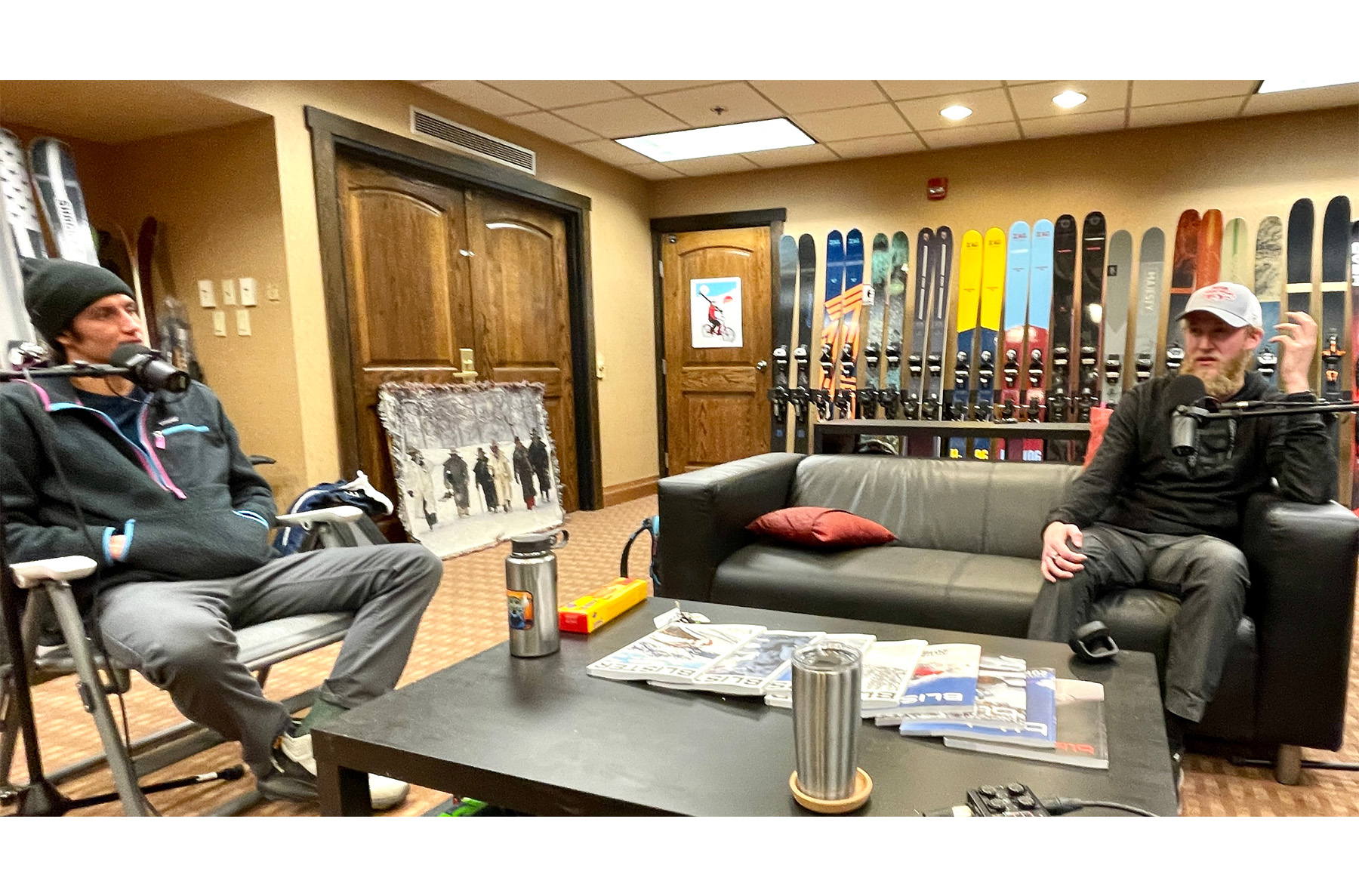 Connor Ryan & Drew Petersen in Blister HQ (Elevation Hotel, Mt. Crested Butte, CO)