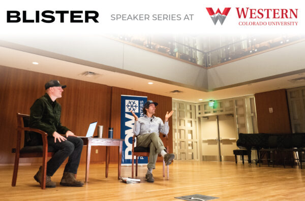 Jeremy Jones at the Blister Speaker Series at Western Colorado University (Gunnison, CO)
