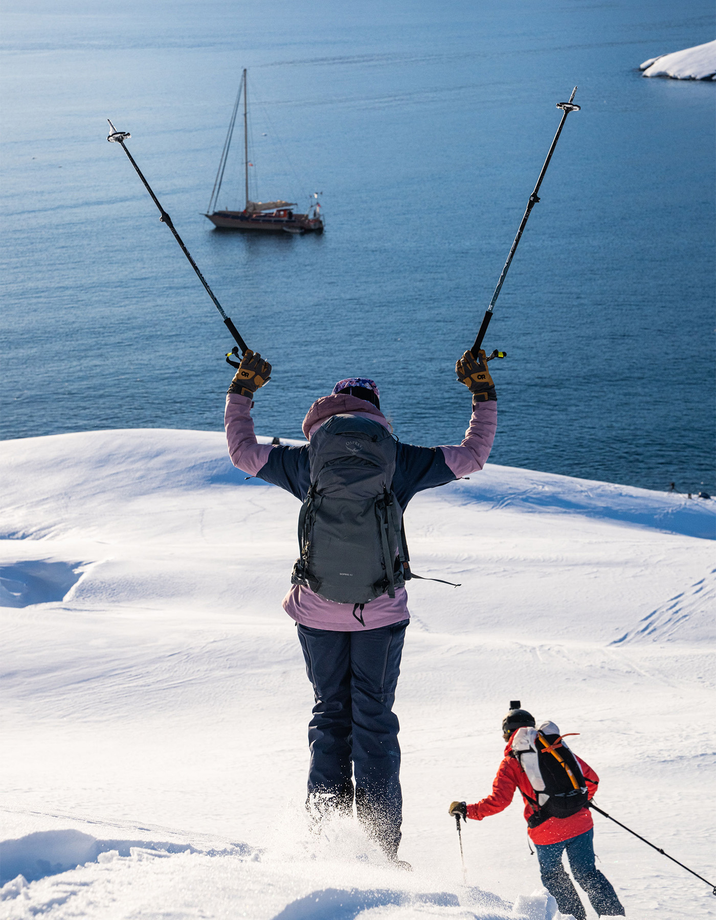 On our Blister Podcast, we talk to Jess Baker and Rachael Burks about sailing, skiing, and what happens when you combine a renewable energy sailboat with an arctic ski expedition in Greenland for the first time ever, which they documented in the film, Going Greenland.