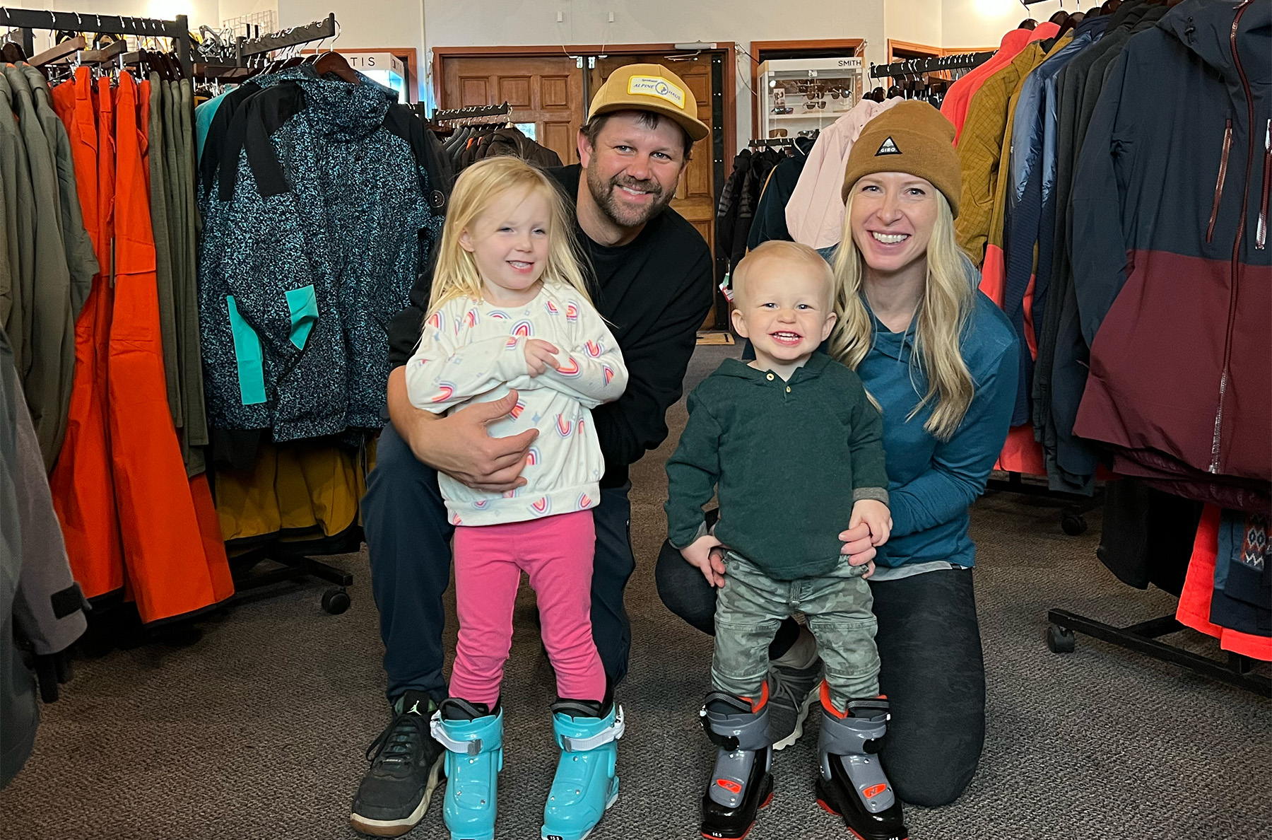 The Harding family in The Spokane Alpine Haus