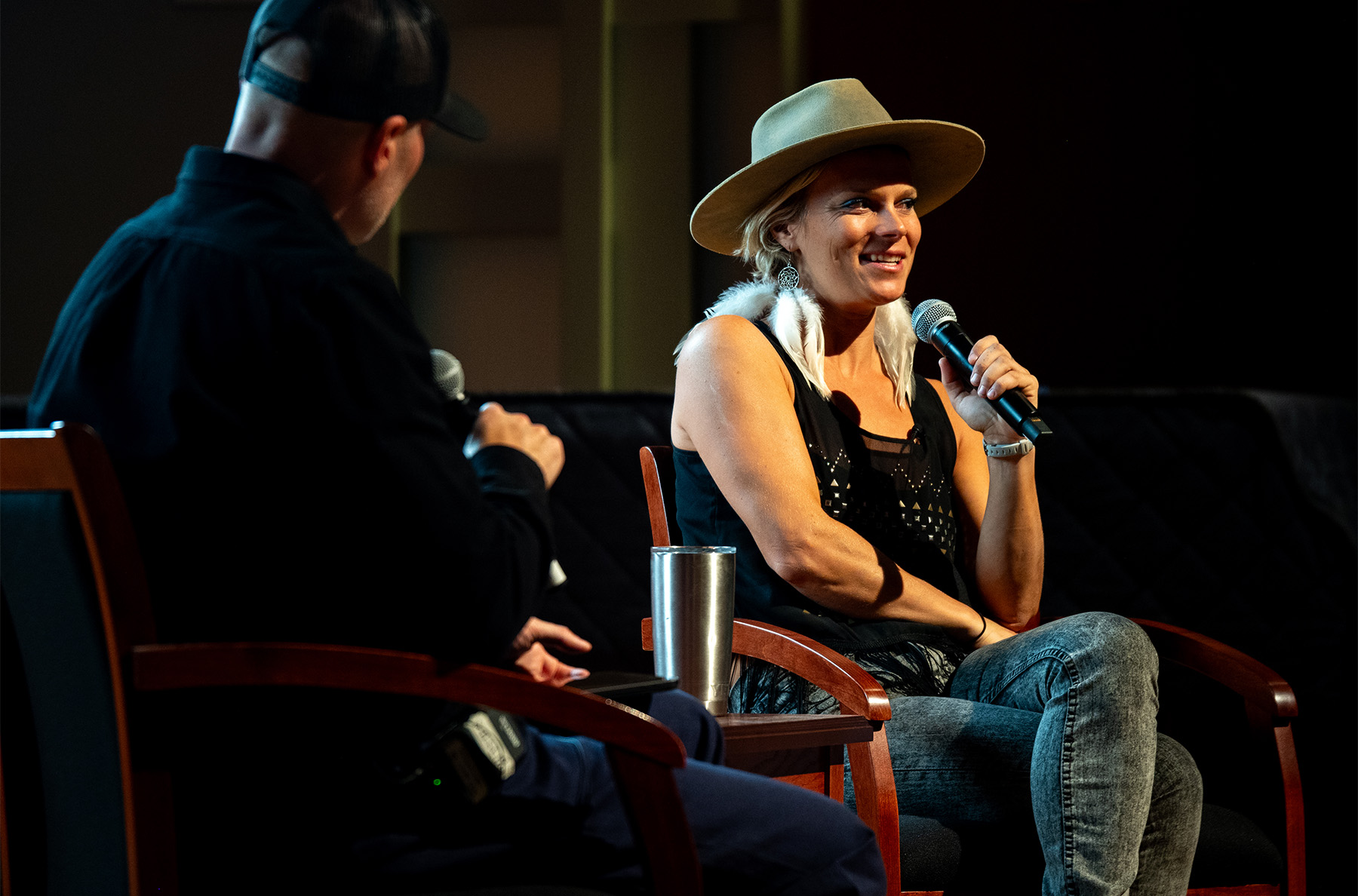 Angel Collinson at the Blister Speaker Series (Western Colorado University, Gunnison, CO)