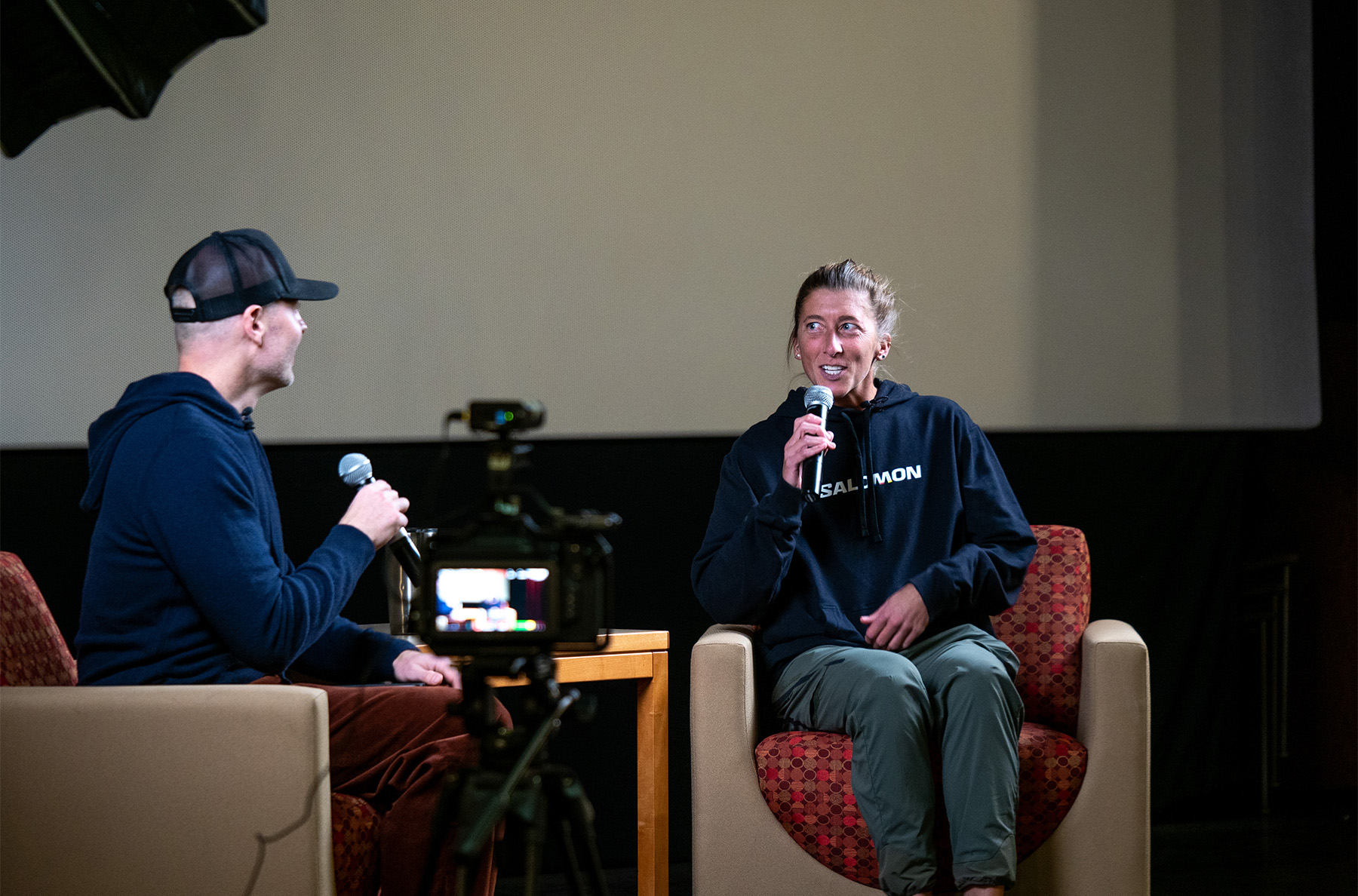 Courtney Dauwalter at the Blister Speaker Series (Western Colorado University, Gunnison, CO)