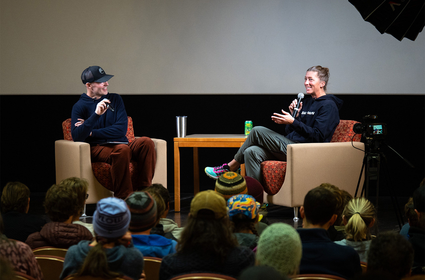 Courtney Dauwalter at the Blister Speaker Series (Western Colorado University, Gunnison, CO)