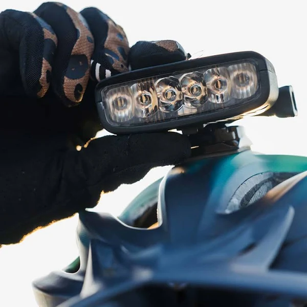 Dylan Wood reviews the Outbound Lighting Mountain Bike Lights for BLISTER.