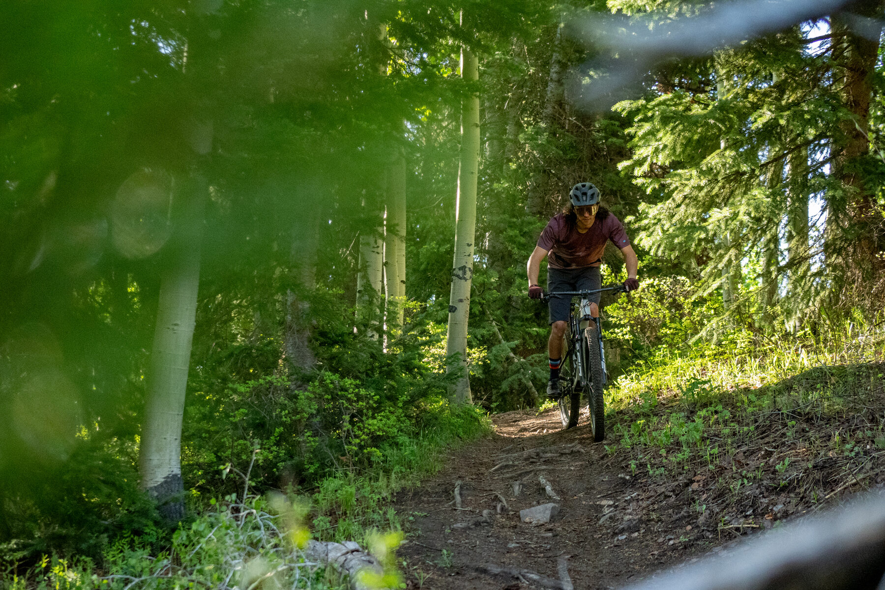 Dylan Wood riding the Yeti ASR