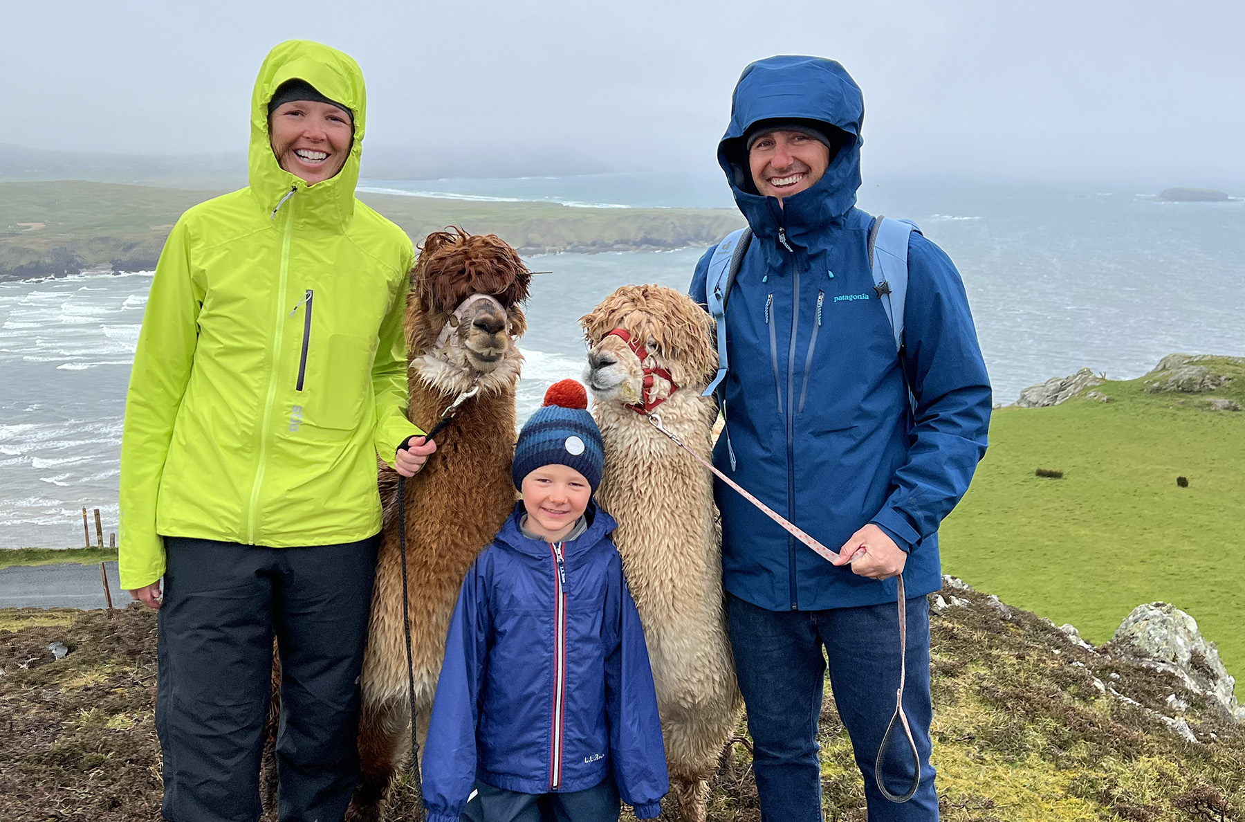 Kristin & co. staying dry -ish in Ireland