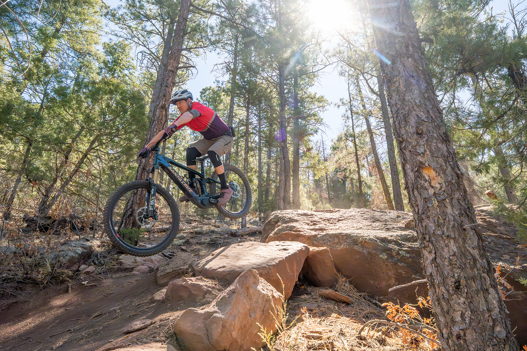 Simon Stewart riding the Santa Cruz Vala