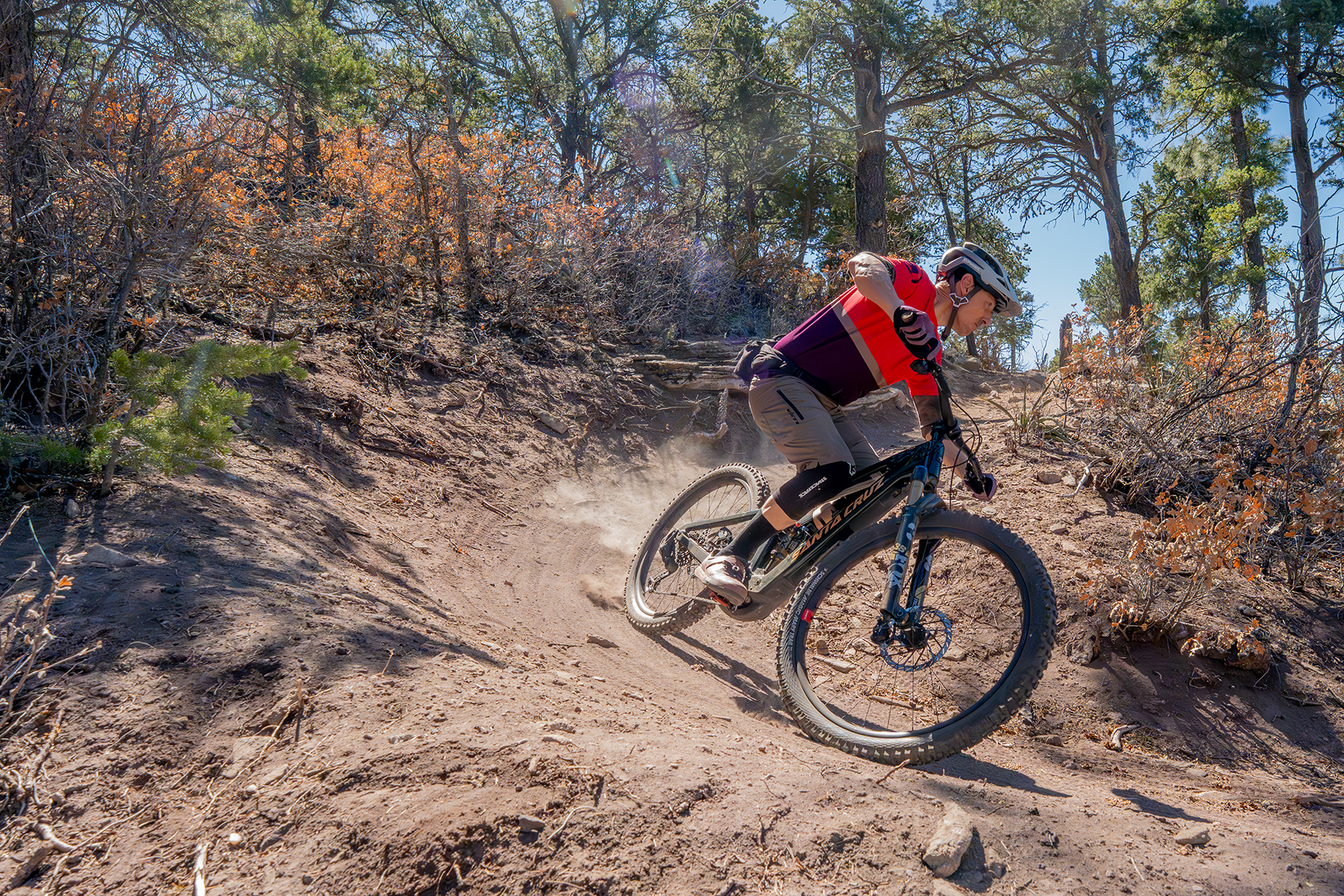 Simon Stewart riding the Santa Cruz Vala
