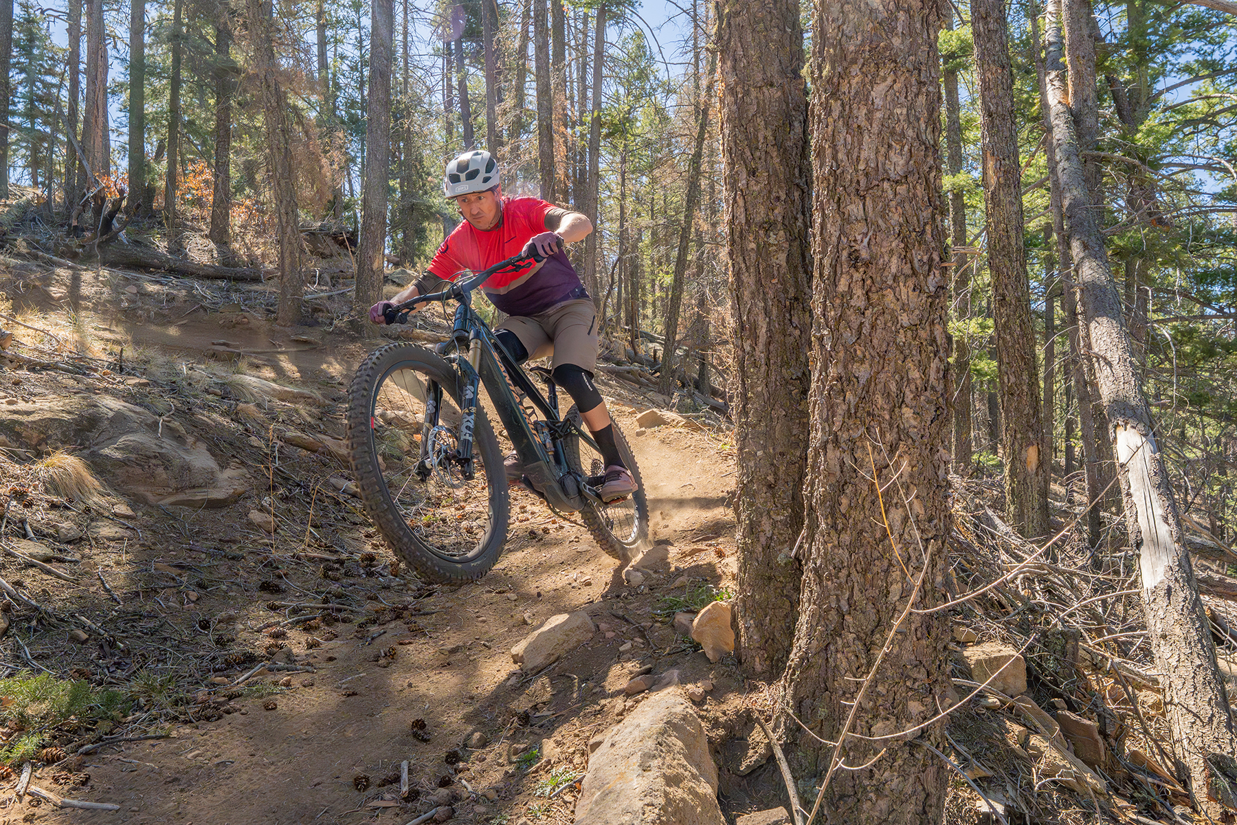 Simon Stewart riding the Santa Cruz Vala