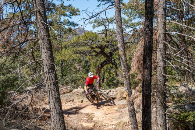 Simon Stewart riding the Santa Cruz Vala