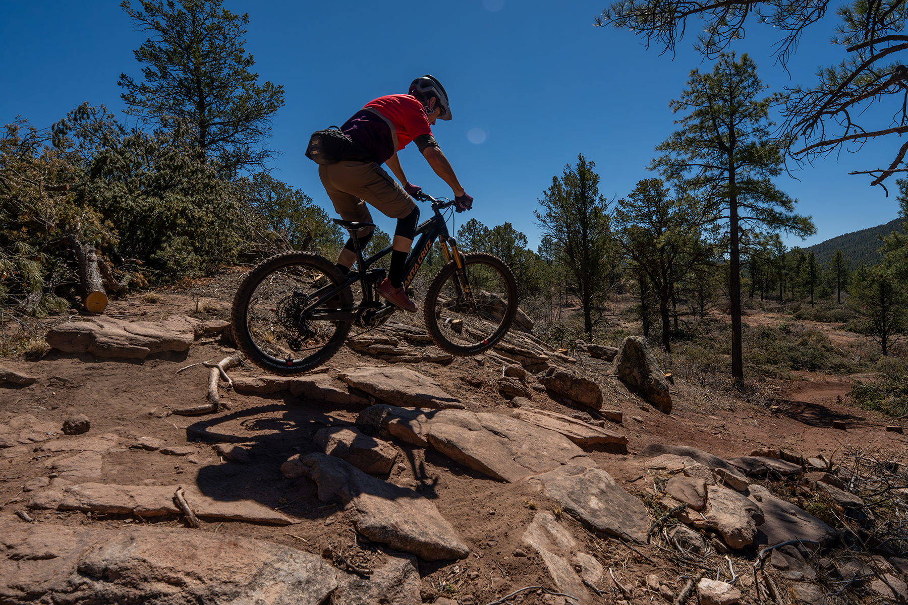 Simon Stewart riding the Santa Cruz Vala