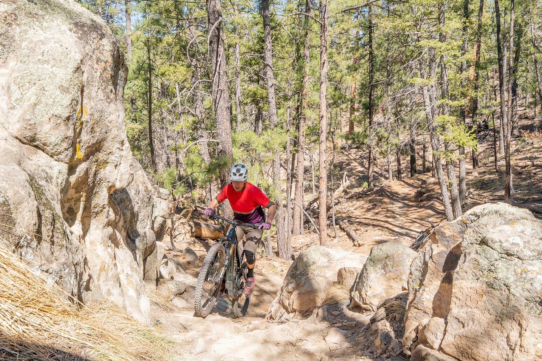 Simon Stewart riding the Santa Cruz Vala