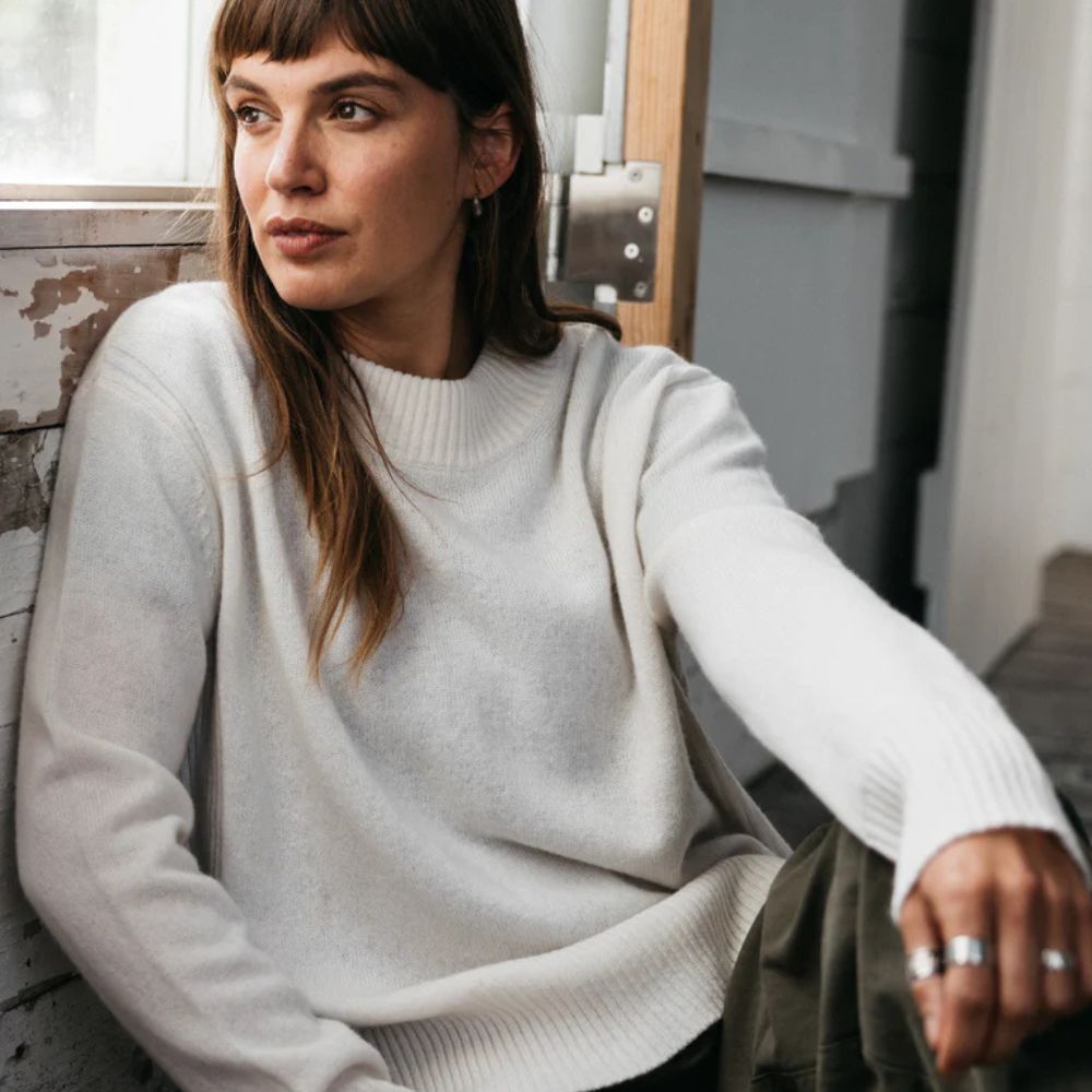 Kara Williard reviews the Finisterre Women’s Cavan Ribbed Knit Sweater for BLISTER.