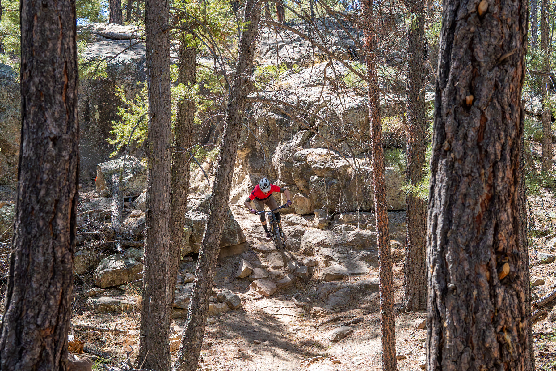 Simon Stewart riding the Santa Cruz Vala