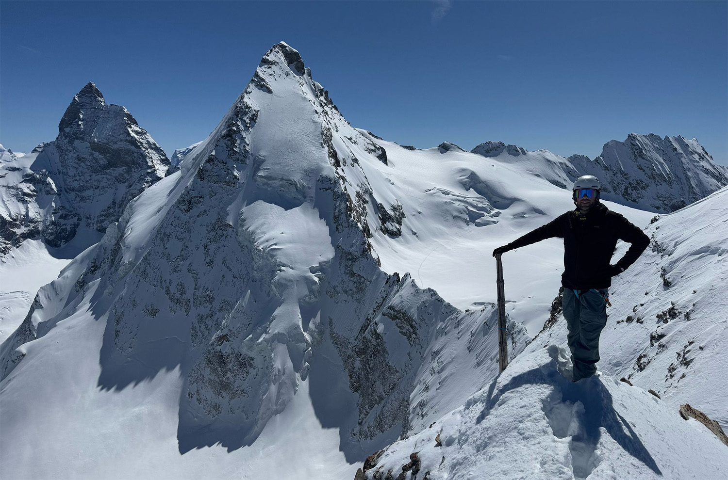 Lukas in front of the Matterhorn