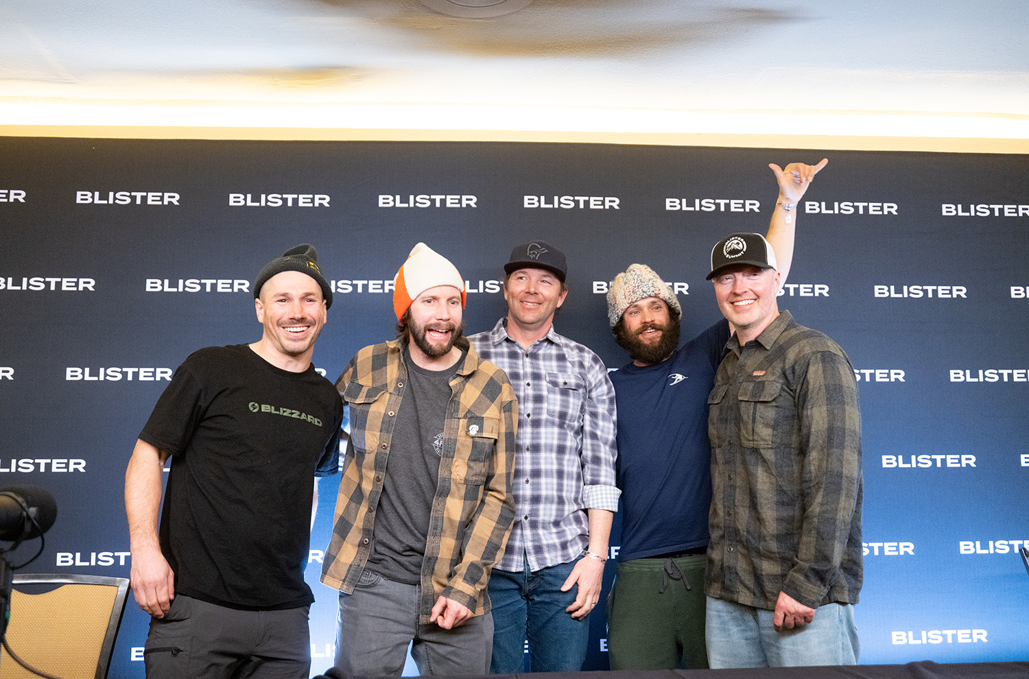 Marcus Caston, Eric "Hoji" Hjorleifson, Chris Davenport, Nick Russell, & Jonathan Ellsworth at the Blister Summit 2025