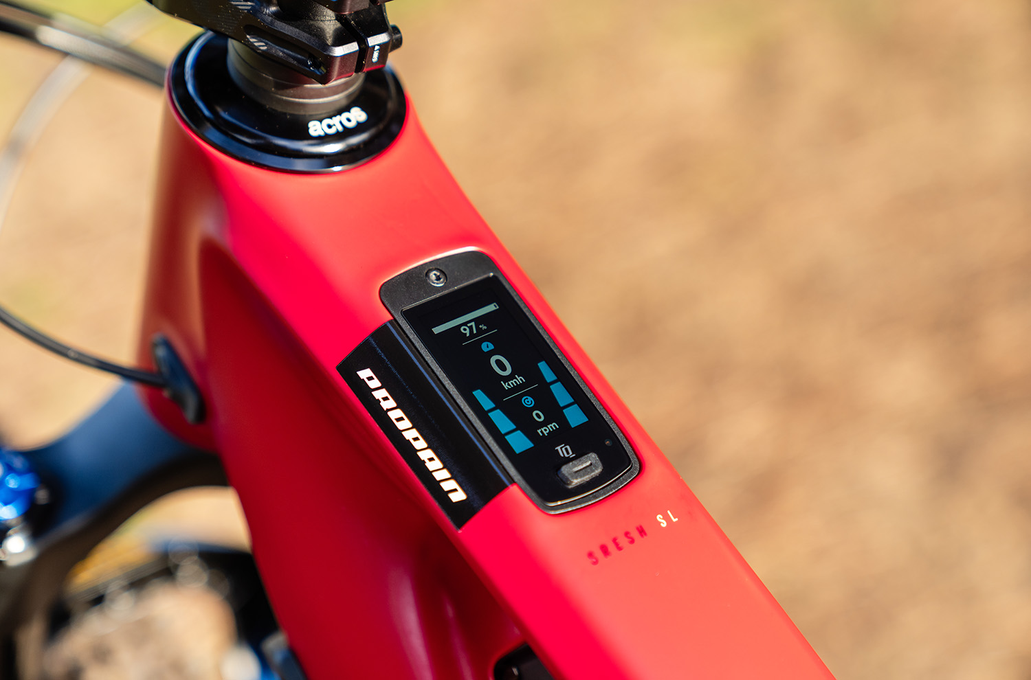 Propain Sresh SL — Integrated Top Tube Display