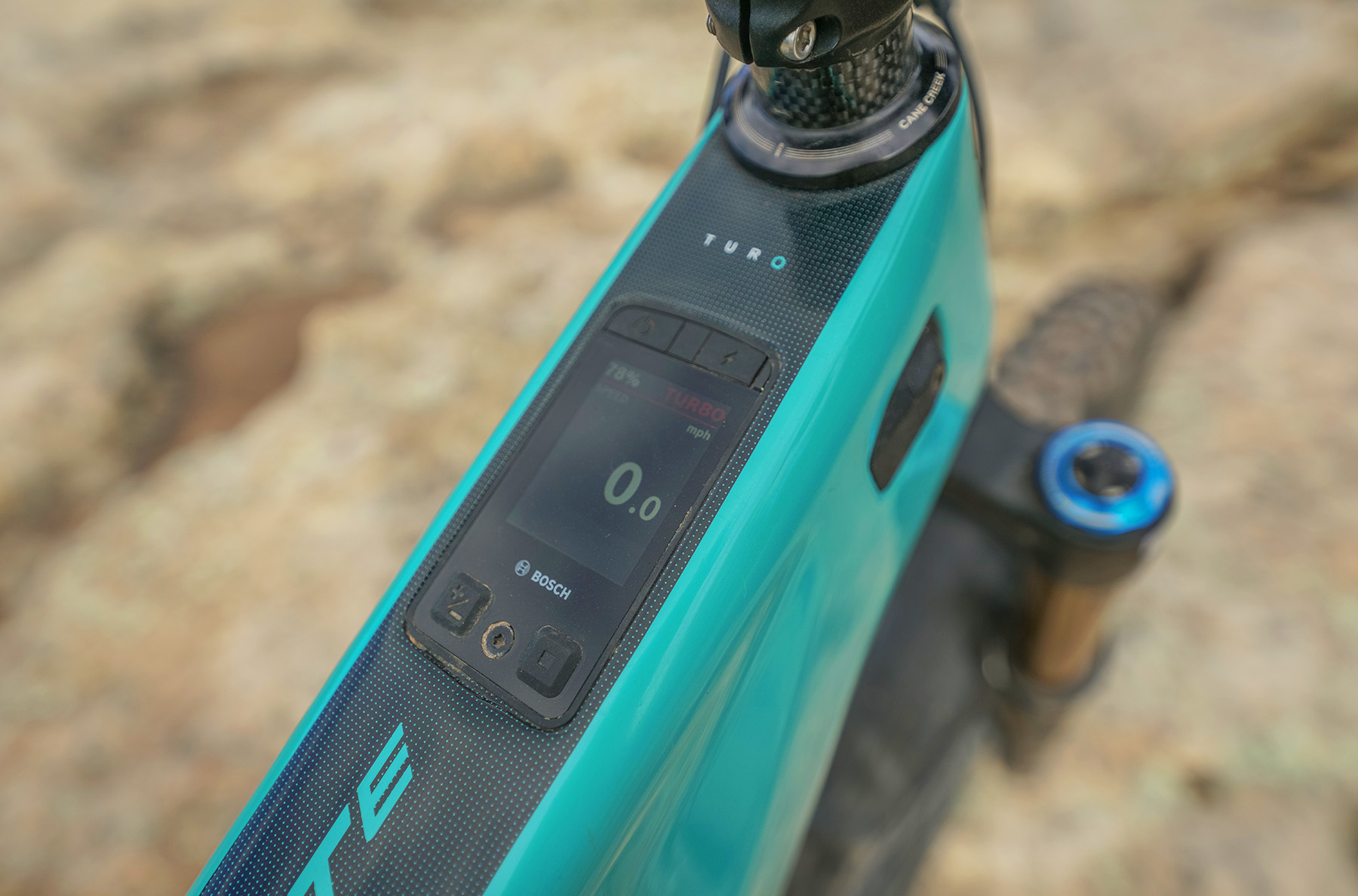 The Yeti Lte's Bosch Kiox 400c display