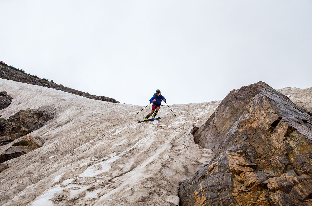 Luke Koppa on the Salomon MTN Explore 95