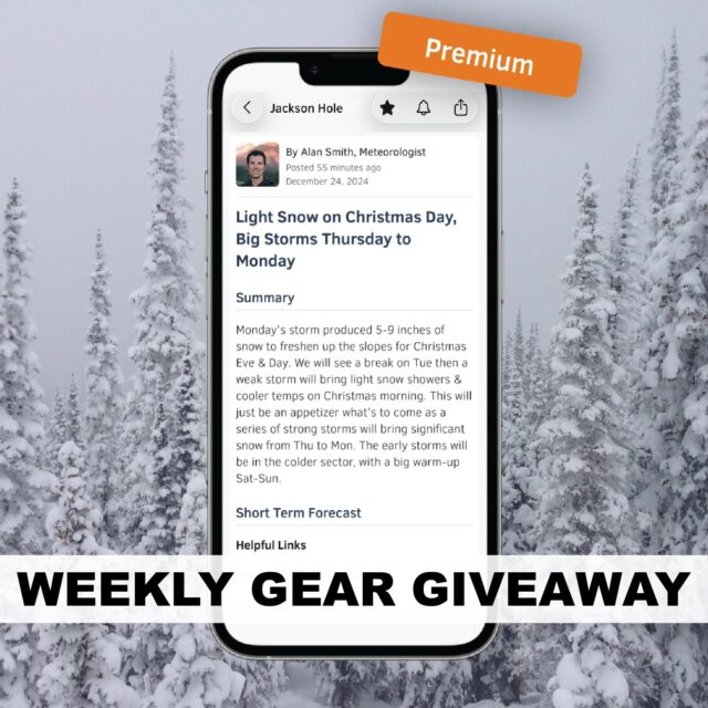 Win OpenSnow Premium Weather Forecasting