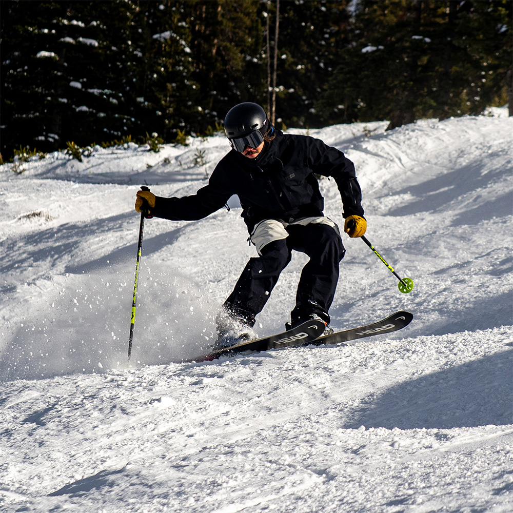 Luke Koppa in the Norrona Lofoten Gore-Tex Pro Pants