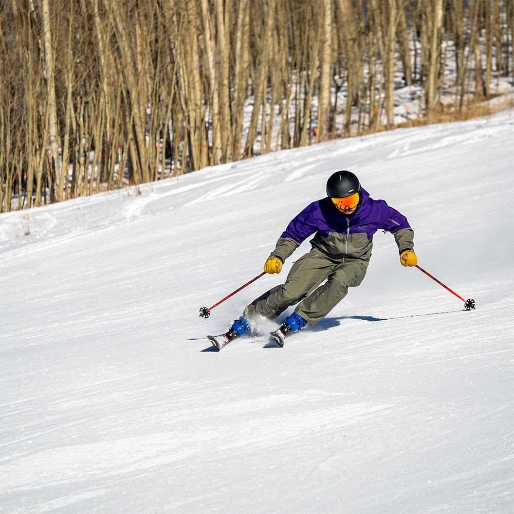 Luke Koppa in the Arc'teryx Rush Jacket & Rush Bib